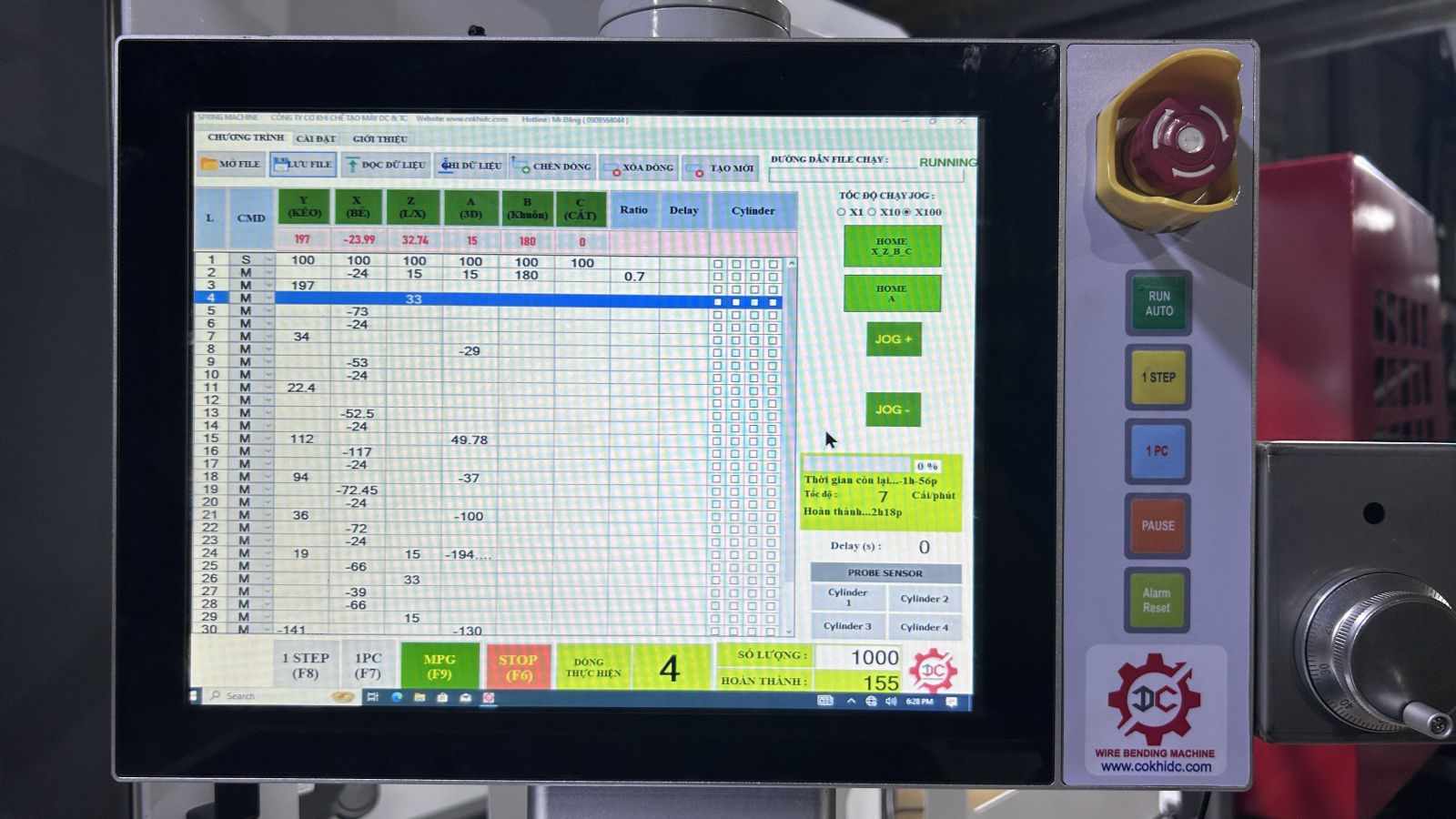 Giao diện HMI
