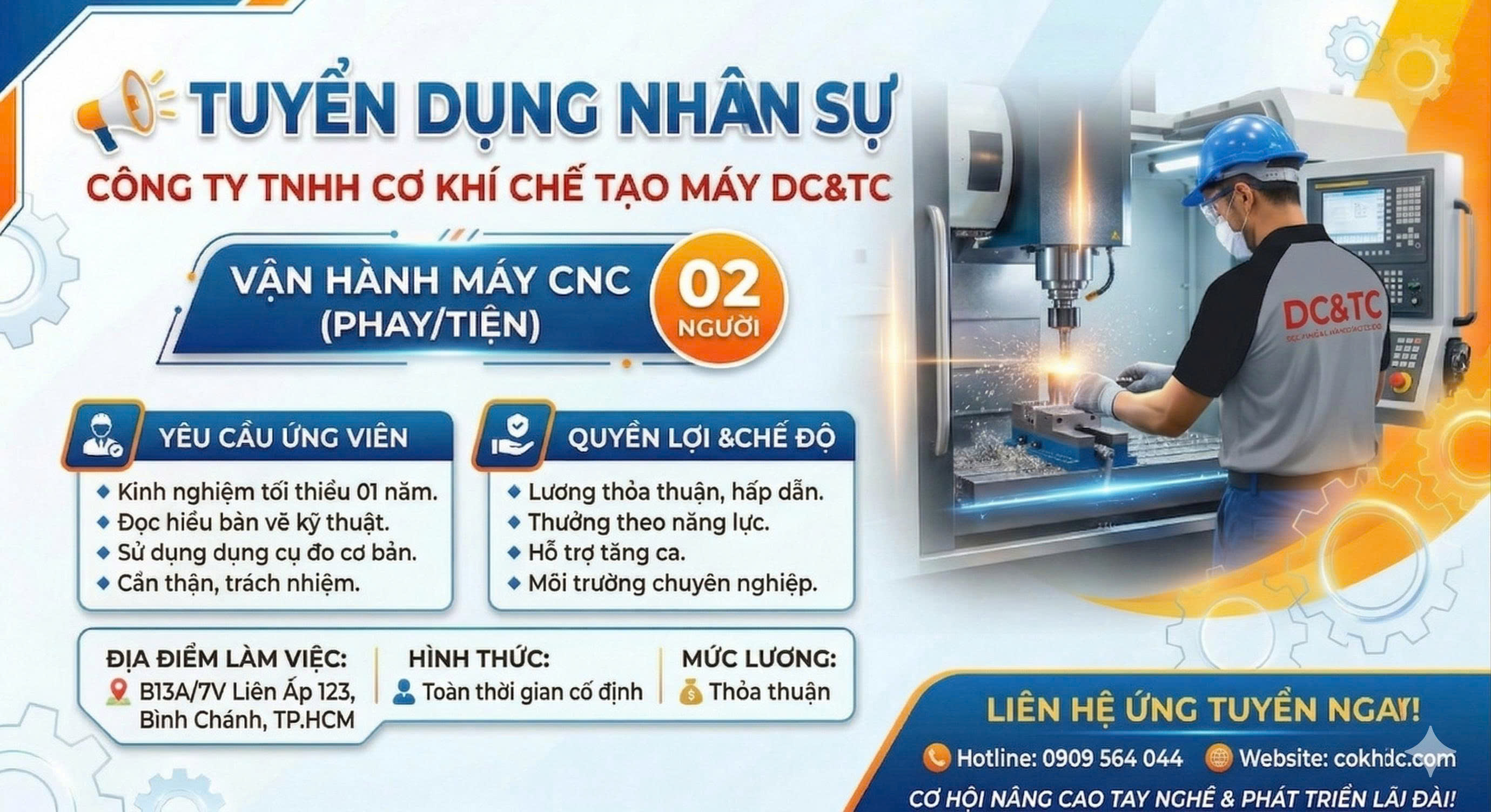 tuyển dụng CNC DC